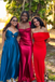 Popular Red One-shoulder Mermaid Long Formal Dress to Impress,MB11116