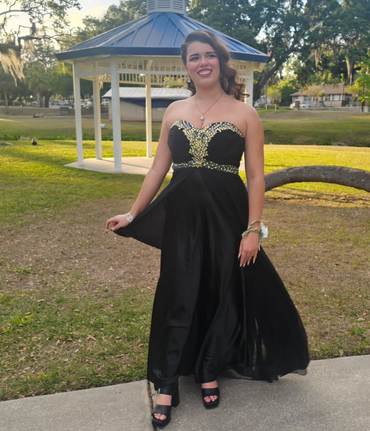 Elegant Black Sweetheart A-line Long Formal Dress to Impress,MB11133