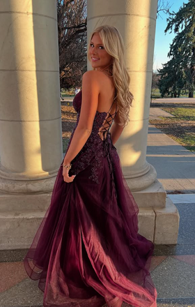 Sexy Purple Spaghetti Straps Long Formal Dress to Impress,MB11136