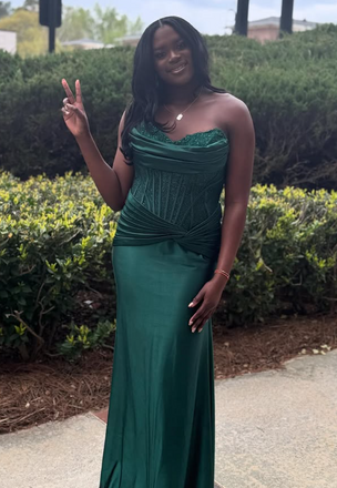 Sexy Green Mermaid Long Formal Dress to Impress,MB11130