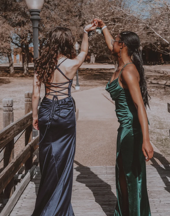 Popular Blue Spaghetti Straps Long Formal Dress to Impress,MB11157