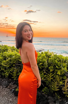 Elegant Orange Mermaid Long Formal Dress to Impress,MB11134