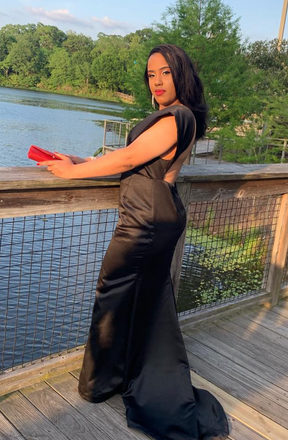 Sexy Black Mermaid V-neck Long Formal Dress to Impress,MB11135