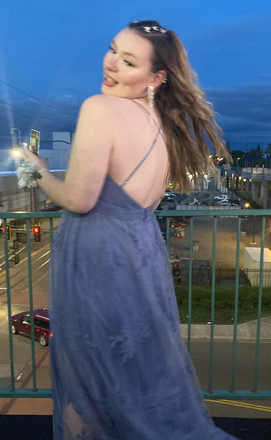 Sexy Blue Spaghetti Straps V-neck Long Formal Dress to Impress,MB11185