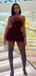 Popular Red Straight Across Short Party Dress Short Homecoming Dress, HD555