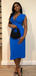 Popular Blue V-neck Mermaid Long Formal Dress to Impress,MB11213