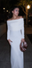 Sexy White Off-shoulder Mermaid Long Formal Dress to Impress,MB11209