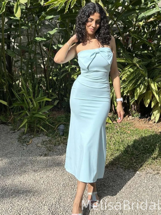 Popular Green Bow Mermaid Long Formal Dress to Impress,MB11210