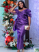 Sexy Purple Mermaid Off-shoulder Long Formal Dress to Impress,MB11223