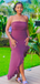 Sexy Purple Mermaid Slit Long Formal Dress to Impress,MB11220