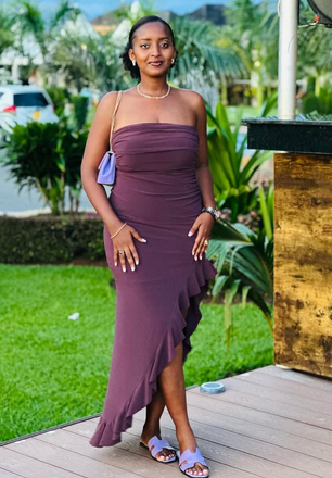 Sexy Purple Mermaid Slit Long Formal Dress to Impress,MB11220