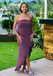 Sexy Purple Mermaid Slit Long Formal Dress to Impress,MB11220