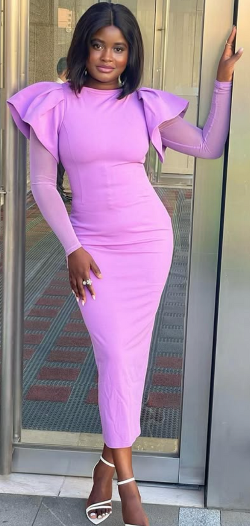 Sexy Purple Mermaid Long Sleeve  Long Formal Dress to Impress,MB11221