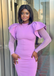 Sexy Purple Mermaid Long Sleeve  Long Formal Dress to Impress,MB11221