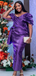 Sexy Purple Mermaid Off-shoulder Long Formal Dress to Impress,MB11223