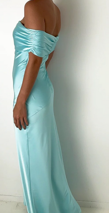 Popular Green  Off-shoulder Mermaid Long Formal Dress to Impress,MB11237