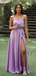 Popular Purple Spaghetti Straps Long Formal Dress to Impress,MB11240