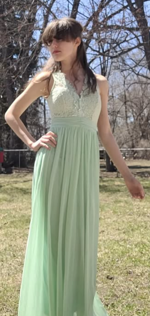 Popular Green A-line Lace Long Formal Dress to Impress,MB11254