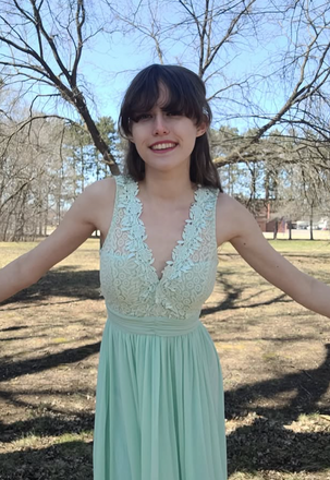 Popular Green A-line Lace Long Formal Dress to Impress,MB11254