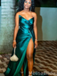 Popular Green Mermaid Slit Long Formal Dress to Impress,MB11253