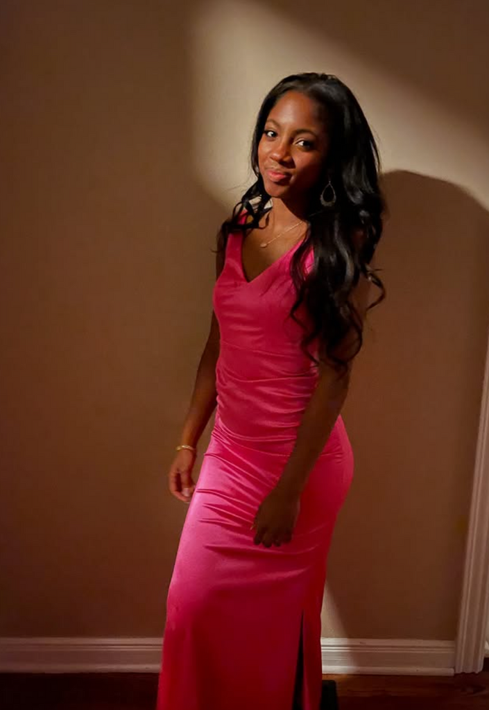 Popular Pink Spaghetti Straps Mermaid  Long Formal Dress to Impress,MB11250