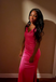 Popular Pink Spaghetti Straps Mermaid  Long Formal Dress to Impress,MB11250
