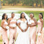 Mismatched Light Pink Mermaid Long Bridesmaid Dresses,BD223