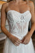 Elegant White Pleats Lace Appliques Tulle A-Line Long Cheap Wedding Dresses,WD60