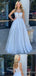 Sexy Straight Neck A-Line Ivory White Evening Gown Maxi Long Formal Dresses Prom Dresses,MB515