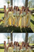 Light Yellow Strapless Sheath Long Bridesmaid Dresses,BD227