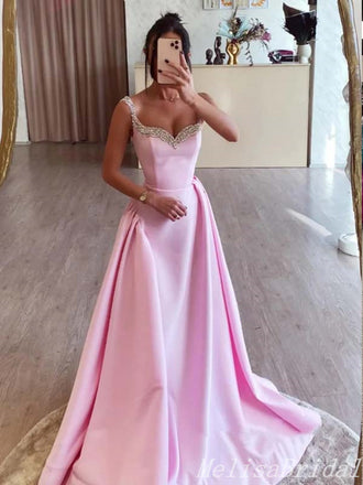 Sexy Elegant Beaded Sweetheart A-Line Evening Gown Maxi Long Formal Dresses Prom Dresses,MB418