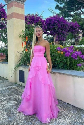 Sexy Elegant Irregular A-Line Evening Gown Maxi Long Formal Dresses Prom Dresses With Ruffles,MB419