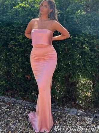 Sexy Elegant Strapless Mermaid Evening Gown Maxi Long Formal Dresses Prom Dresses,MB473