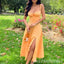 Elegant Orange Sweetheart A-line  Long Prom Dresses to Impress ,MB938