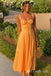 Elegant Orange Sweetheart A-line  Long Prom Dresses to Impress ,MB938