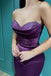 Sexy Dark Purple Sweetheart Pleats Mermaid Long Prom Dresses,MB35