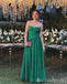 Gorgeous Green Strapless Sweetheart A-line Long Party Dress Prom Dresses,MB1033