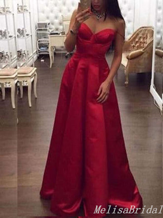 Sexy Strapless Sheer Corset A-Line Evening Gown Maxi Long Formal Dresses Prom Dresses With Pleats,MB453