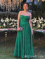 Gorgeous Green Strapless Sweetheart A-line Long Party Dress Prom Dresses,MB1033