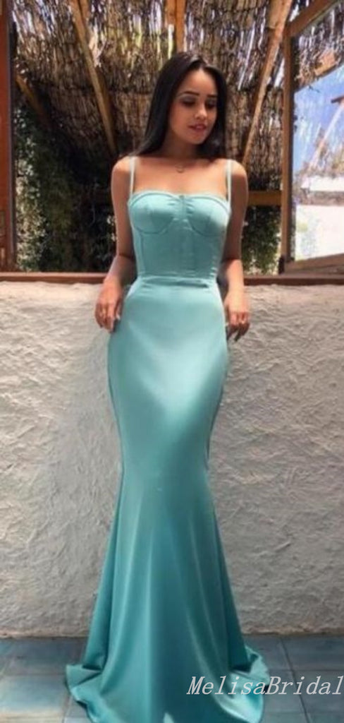 Sexy Spaghetti Straps Mermaid Evening Gown Maxi Long Formal Dresses Prom Dresses,MB534