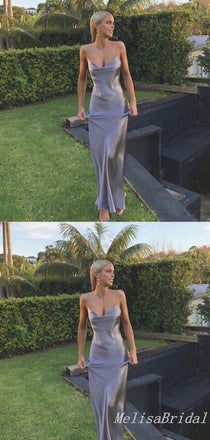 Sheath Spaghetti Straps Evening Gown Maxi Long Evening Party Prom Dresses ,MB603