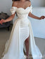 Stylish White Sexy Off the Shoulder Sweetheart Mermaid Long Prom Dresses to Impress ,MB908