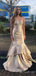 Champagne Sweetheart Mermaid Strapless Evening Gown Maxi Long Formal Dresses Prom Dresses ,MB570