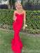 Sexy Strapless Open Back Sweetheart Mermaid Evening Gown Maxi Long Formal Dresses Prom Dresses ,MB532