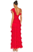 Red Layer V-Neck Lace Appliques Sheath Evening Gown Maxi Long Formal Dresses Prom Dresses,MB571