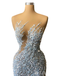 Gorgeous Mermaid Sparkle Evening Gown Maxi Long Formal Dresses Prom Dresses With Trailing,MB572