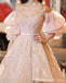 Gorgeous Light Pink Off-The-Shoulder Sparkle A-Line Graduation Party Short Homecoming Dresses, HD403