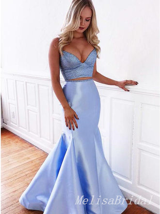 Sexy Mermaid Sweetheart Lace Up Back Spaghetti Straps  Maxi Long Evening Gown Prom Dresses,MB178