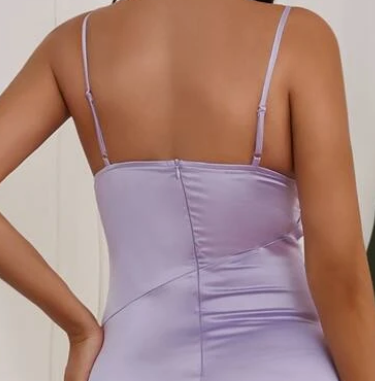 Elegant Purple Simple Spaghetti Strap Mermaid Prom Dresses,MB51
