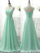 Elegant Mint Green Sweetheart Lace up Back A-line Long Party Dress Prom Dresses,MB1044